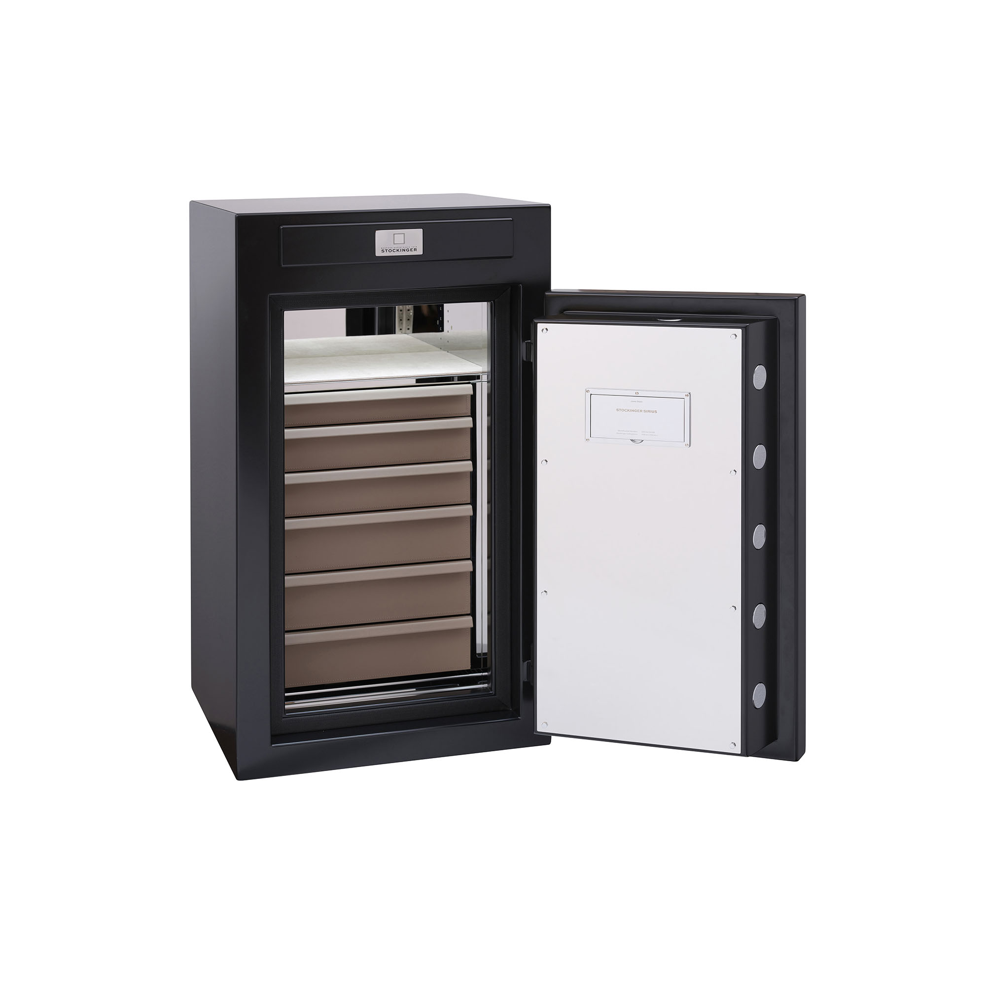 STOCKINGER SIRIUS MATT BLACK LEATHER_open
